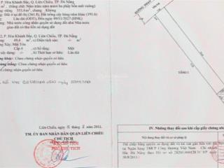 Chính chủ bán lô đất đường phan văn định, liên chiểu, đà nẵng