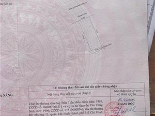 Chính chủ bán lô đất đường khuê mỹ đông 14, khu nhà máy cao su, khuê mỹ, đà nẵng