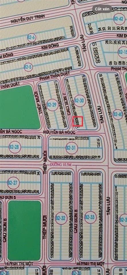 Chính chủ bán lô đất sát góc đường cao sơn 7,tđc tân trà