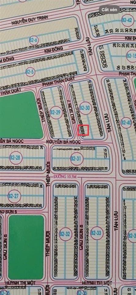 Chính chủ bán lô đất sát góc đường cao sơn 7,tđc tân trà
