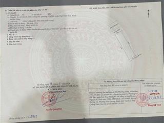 Chính chủ bán lô đất đường đông hải 5 gần bãi tắm non nước