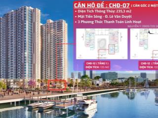 Bán căn hộ đế mặt sông hàn toà peninsula căn góc 2 tầng 2 mặt tiền, 235.3m2, sơn trà, đà nẵng