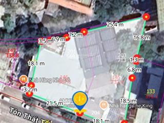 Mặt tiền đường tôn thất tùng, nha trang. ngang gần 40m (cực đẹp). dt hơn 1280m2. giá bán 125 tr/m2