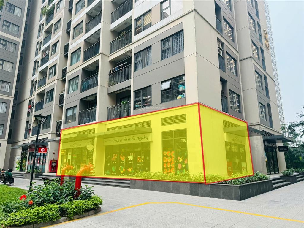 Shophouse chân đế lô góc giá ngon nhất vinhomes smart, 140m2 chỉ 18.5 tỷ, sẵn dòng tiền 70tr/th