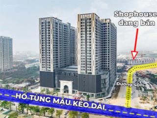 Căn áp góc liền kề sát chung cư wisteria đường hồ tùng mậu, dt 100m2 20.5 tỷ. vay 0% ls 24 tháng