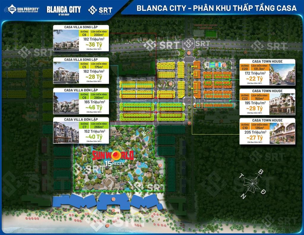 Chính thức tung giỏ hàng ngoại giao vip biệt thự sở hữu lâu dài blanca sun group vũng tàu