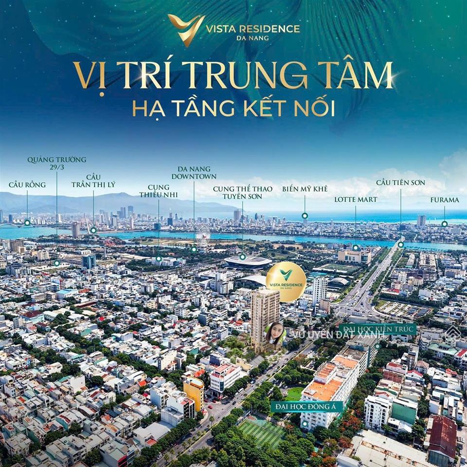 Những căn 2pn view đẹp nhất tại vistađầu tư chỉ 1,5 tỷ(30%)trung tâm quận hải châusổ lâu dài