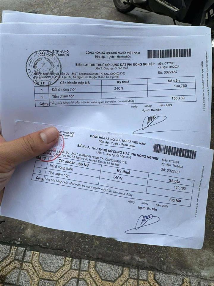 Tôi cần bán mảnh đất xem kẹt ở vĩnh quỳnh dt 40m2, mt 4m, giá 1,7 tỷ. trong khu dân cư cách phố 50m