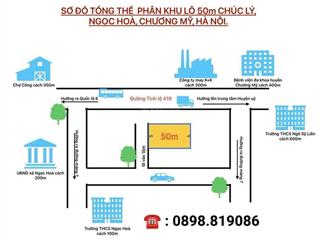 50m2 ( mt = hậu = 5m )  chúc lý  ngọc hoà  chương mỹ