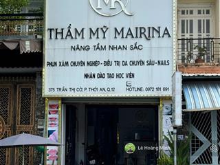 Nhà shr 4m x 23m. đúc 1 lầu 3pn mặt tiền đường trần thị cờ