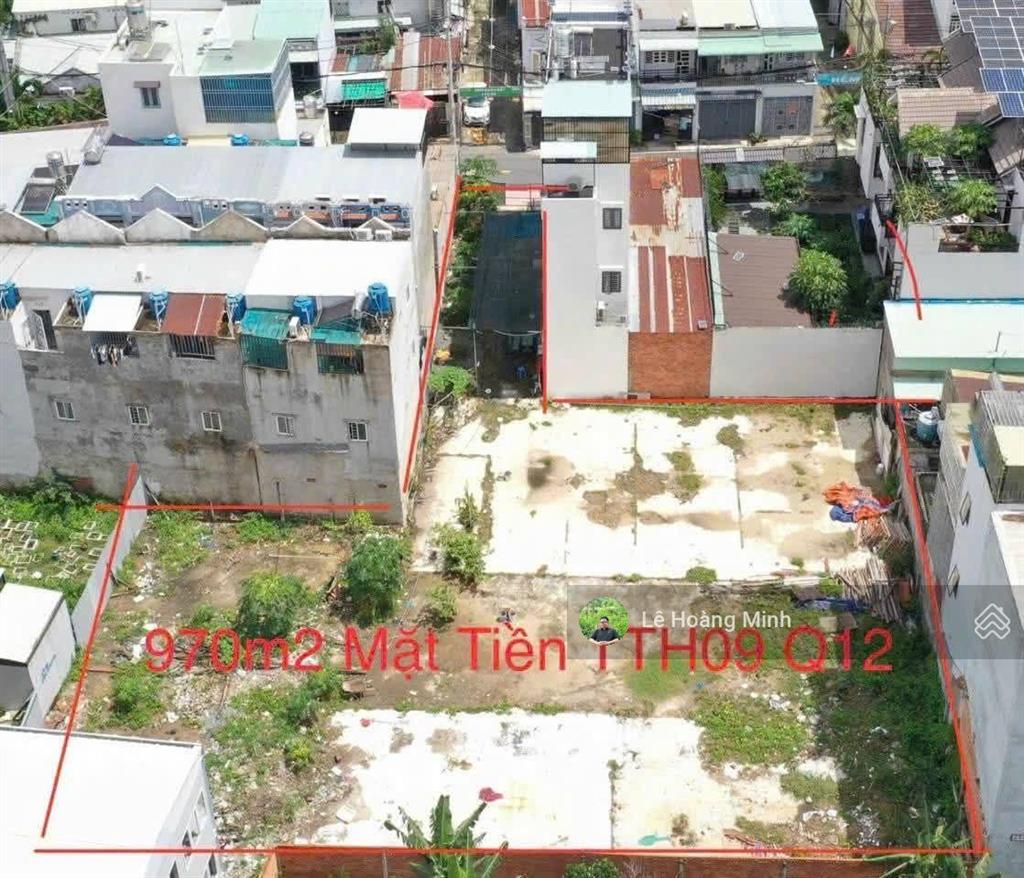 Lô đất đẹp full thổ 962m mặt tiền đường tân thới hiệp 9. sát gò vấp