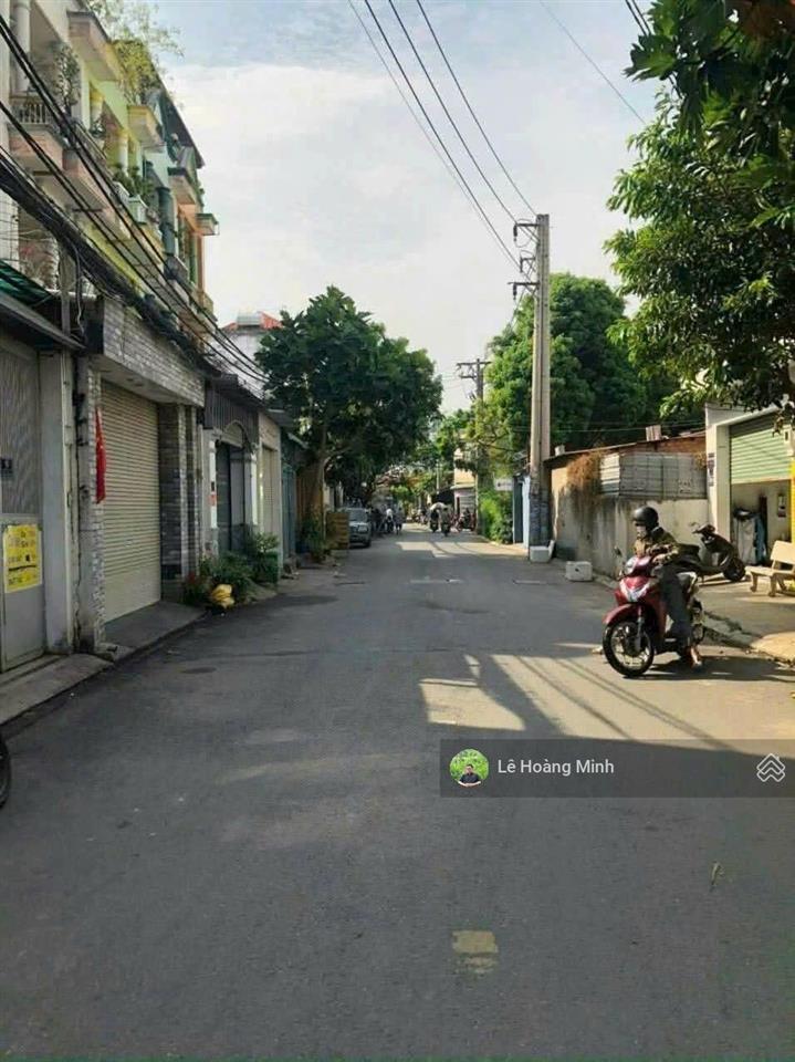 Lô đất có nhà shr 4m x 25m. 95m2 mặt tiền đường tân thới hiệp 14