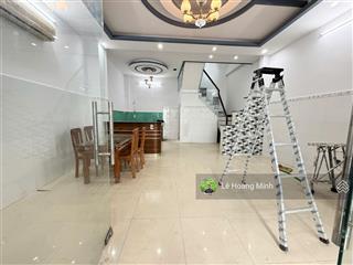 Nhà phố shr xây 3 tầng ngang 5,7m mặt tiền đường nhựa thới an