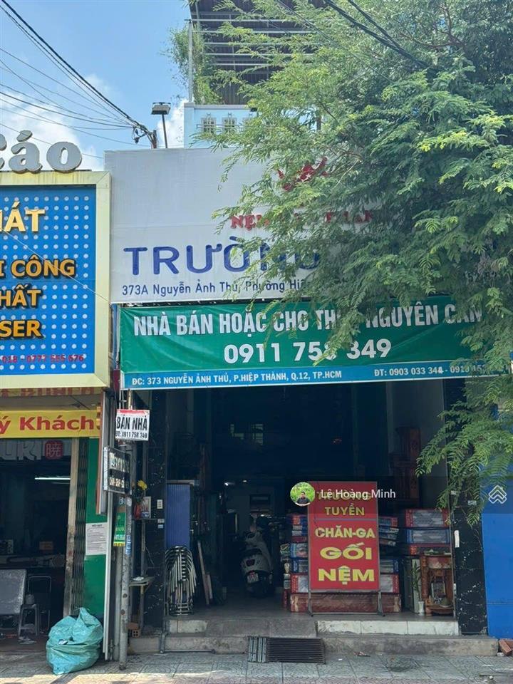 Nhà phố 3 tầng 4,3m x 26m. mặt tiền đường nguyễn ảnh thủ sát bên ngân hàng sacombank