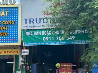 Nhà phố 3 tầng 4,3m x 26m. mặt tiền đường nguyễn ảnh thủ sát bên ngân hàng sacombank