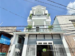 Nhà phố 5m x 20m. đúc 3 lầu hẻm 6m thông thới an 13