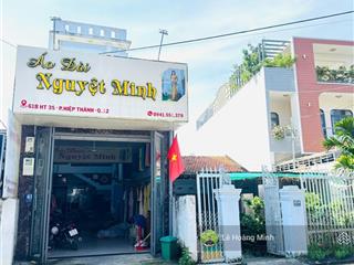 Nhà phố 4m nở hậu 5,2m x 26m. xây 1 lửng 1 lầu mặt tiền đường hiệp thành 35