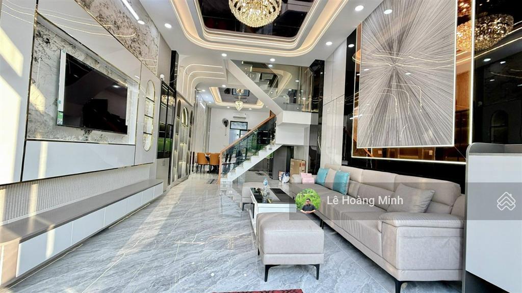 Nhà phố 4m x 15m, xây 3 tầng full nội thất hẻm 9m đường trần thị hè ( ht42)