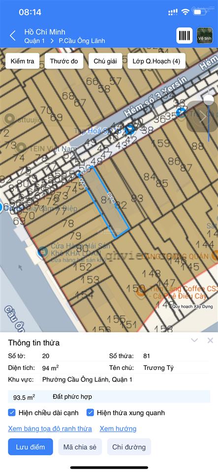 Bán đất tại nguyễn thái học, 12,5 tỷ, 84 m2, chính chủ chỉ với cơ hội đầu tư cực chất