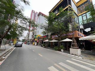 Mặt phố duy tân vỉa hè ô tô tránh  kinh doanh sầm uất  hai mặt trước sau  106,9m2, 43tỷ.