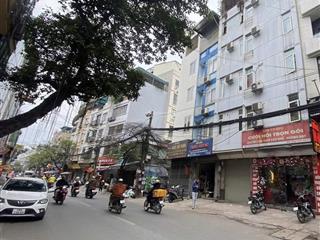 Bán nhà mặt phố đê la thành to  đống đa, 93m2x 7 tầng thang máy, vỉa hè 5m, dt 100tr/tháng, qh đẹp