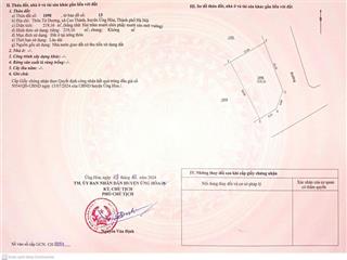 Bán đất đấu giá xã cao thành , ứng hòa, hà nội, 7,446 tỷ, 219 m2