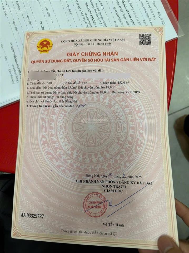 Mặt tiền phạm thái bường, cạnh chợ dt 152m2, thích hợp kinh doanh, mở văn phòng