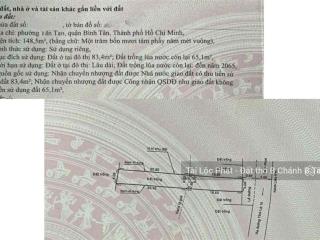 Đất nền đường trần hải phụng, cạnh tl10 trần văn giàu, võ văn vân, kênh tham lương 148.5m2 4,1 tỷ