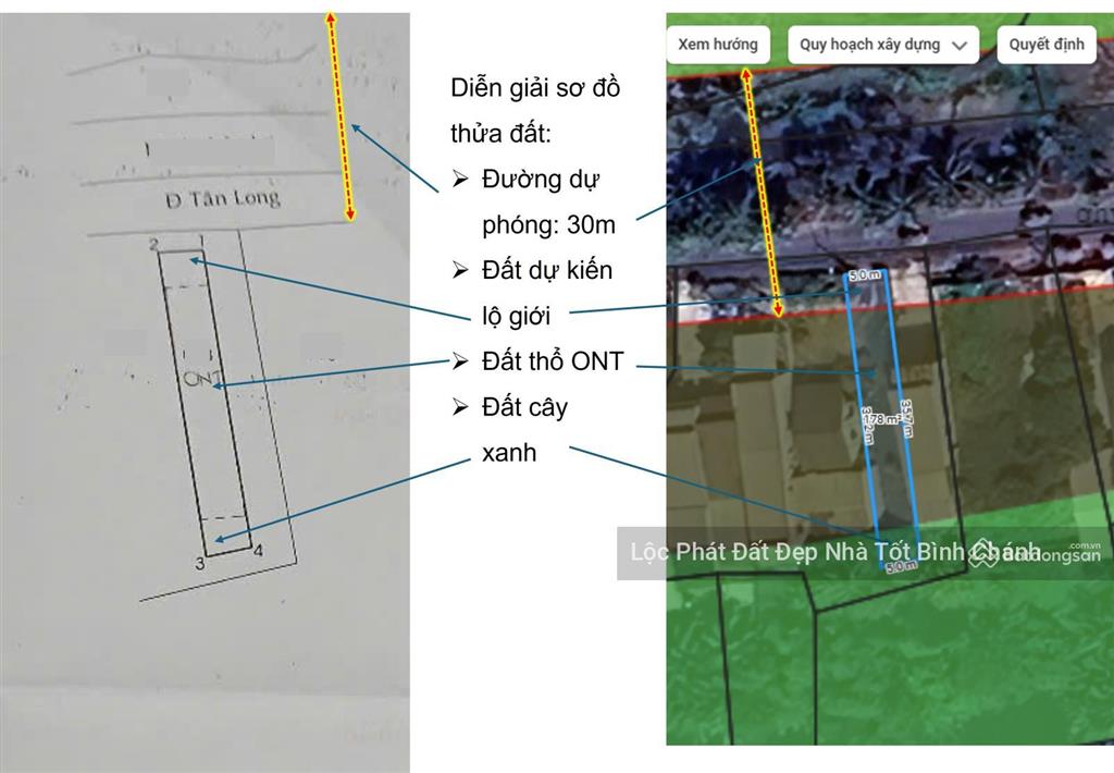 Đất thổ cư mặt tiền tân nhựt ở bình chánh 178m² ngang 5m gần nhi đồng, đh y phạm ngọc thạch tl 5 tỷ