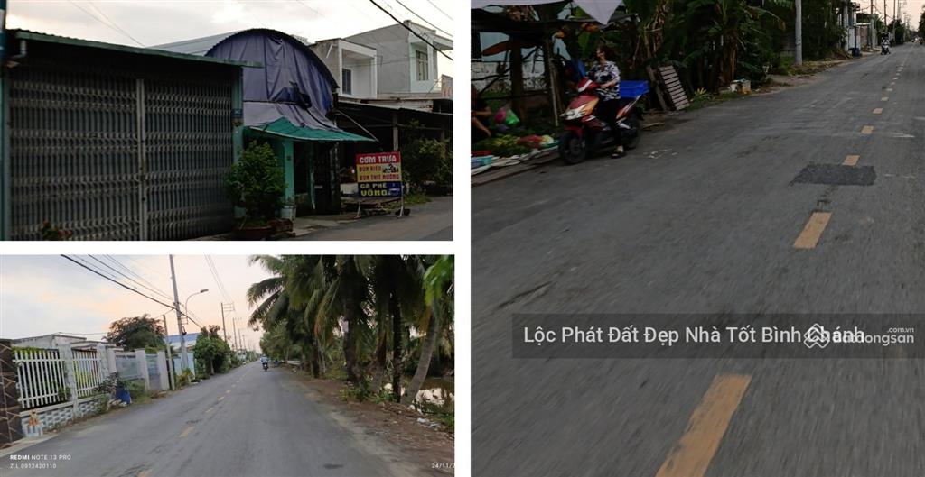 Bán đất mặt tiền 200m² 5x40 đường 12m ở bình chánh sát vành đai 3, kề kcn lê minh xuân, bv nhi đồng