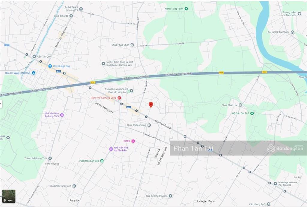 Đất 105.4m2 ngang 5m 83m2 ont ô tô thông đoàn nguyễn tuấnđ.v.ước, hưng long bình chánh chủ bán rẻ