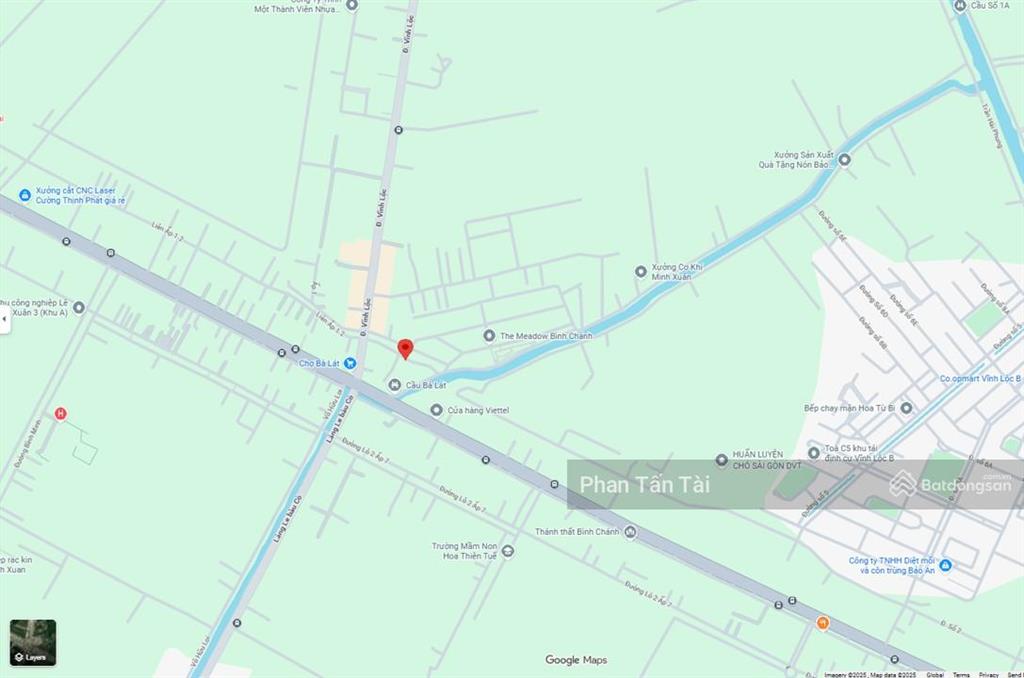 Bình chánh chủ bán 256m² (188,5m² odt) ngang 14m đất nền mặt tiền liên ấp 12 ra trần văn giàu 200m