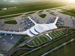 Lô góc 3 mặt tiền ngay khu đô thị sân bay long thành giá chỉ 1t6 sổ hồng sẵn, bao thuế phí