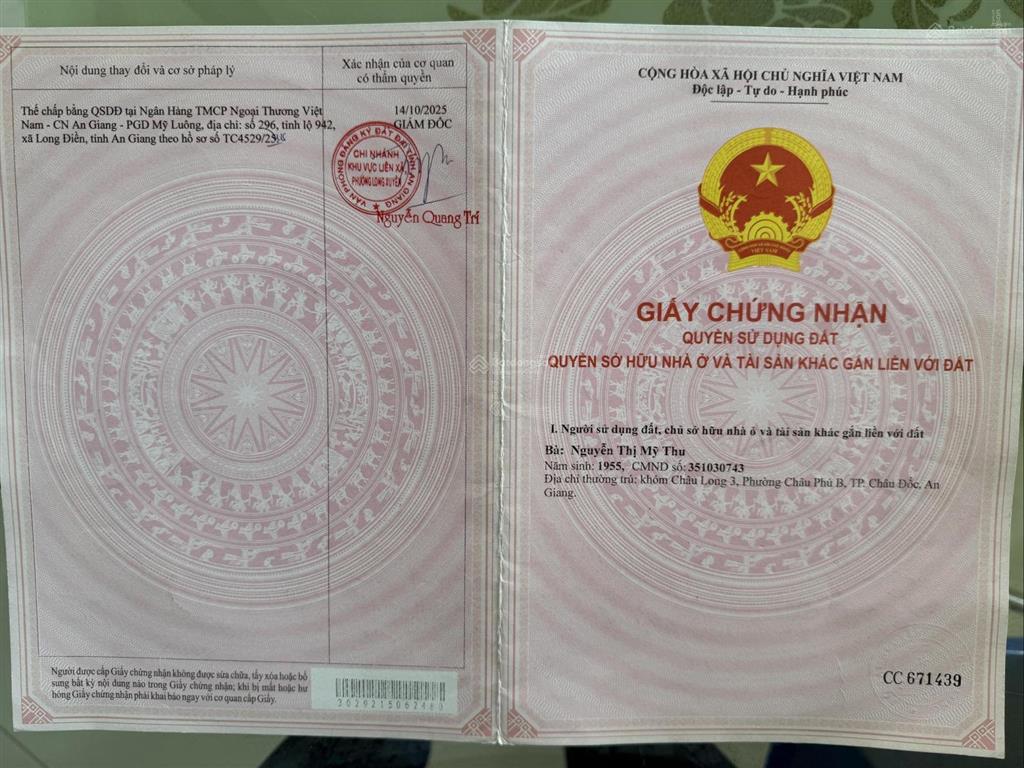 Bán đất tại đường triệu thị trinh khóm bình khánh 3, bình đức long xuyên an giang