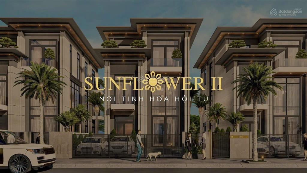 Mở bán biệt thự sunflower ii ngay lõi trung tâm hành chính tphcm cơ sở 2. giá gốc chỉ từ 45tr/m.