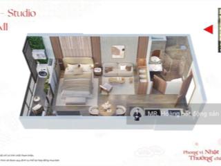 Căn hộ studio a307 tầng 16 k park avenue  vinhomes thanh hóa diện tích 29,7m² (thông thủy)