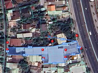 Bán đất 1300m2, thổ cư 878 m2 thủ dầu một, chỉ 60 tỷ