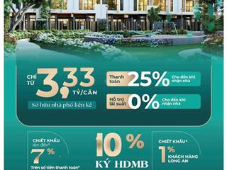 Bán nhà phố 3 tầng 130m2  phân khu river park giá chỉ 3,33 tỷ di chuyển 5 phút đến tp.hcm mr.huy
