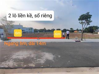 Bán gấp 2 lô liền kề full thổ xã tân phú trung, củ chi. dt 80m2, sổ riêng, cấp gpxd