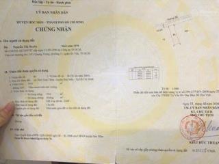 Bán gấp đất thổ cư xã thới tam thôn, hóc môn. diện tích 60m2, shr, giá bán 1 tỷ 660