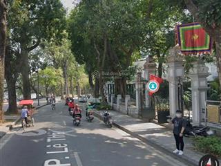 Vip số 1 hoàn kiếm mặt bằng kinh doanh lê thái tổ ôm trọn hồ gươm dt 100m2, mặt tiền lô góc 12m