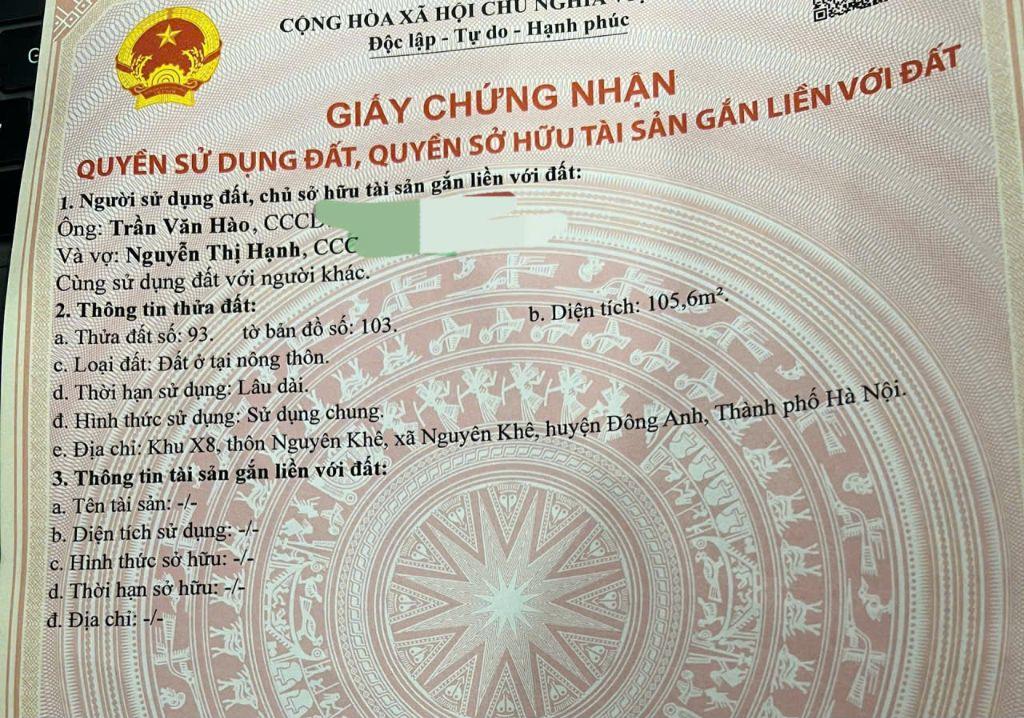 Bán đất đấu giá X8 Nguyên Khê