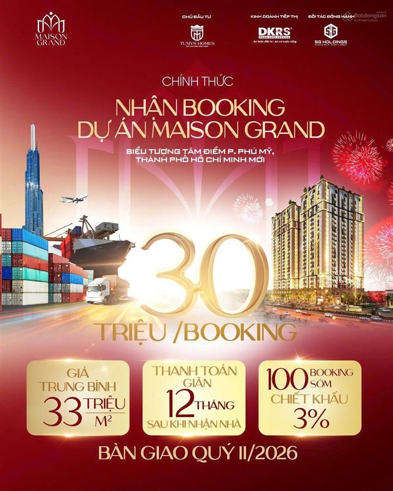 Maison grand chính thức nhận booking giai đoạn mới