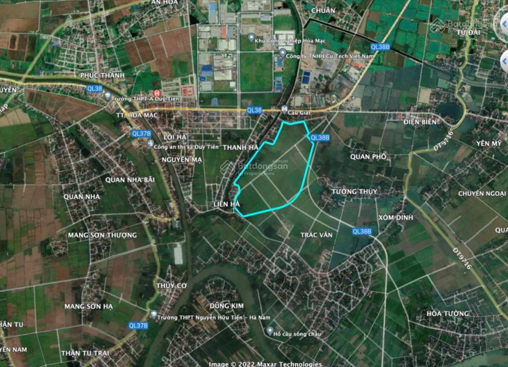 Chính chủ chuyển nhượng lô đất 7000m2 ccn trác văn, hà nam. lô đất vuông vắn, vị trí đắc địa