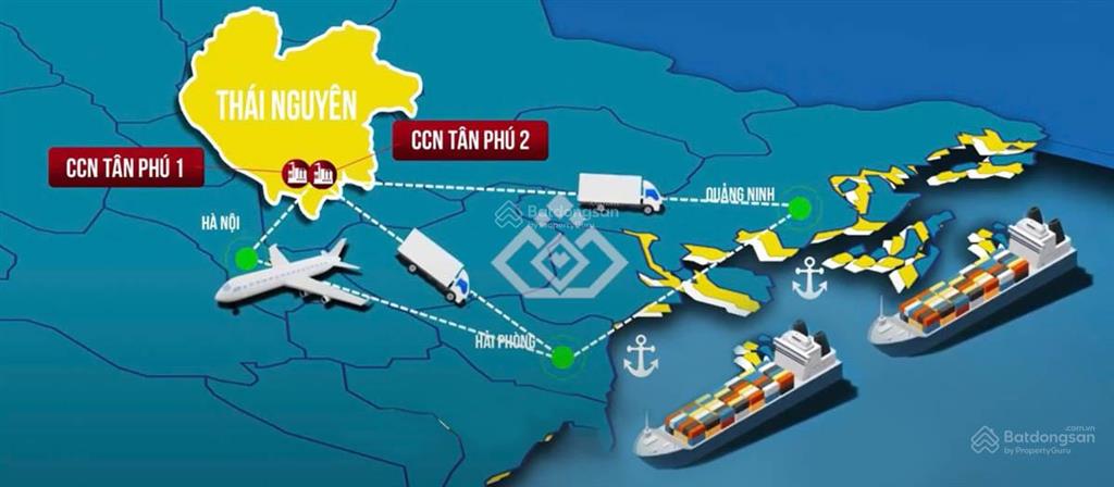 Cđt bán lô đất 1ha ccn tân phú, thái nguyên  giá tốt nhất khu vực