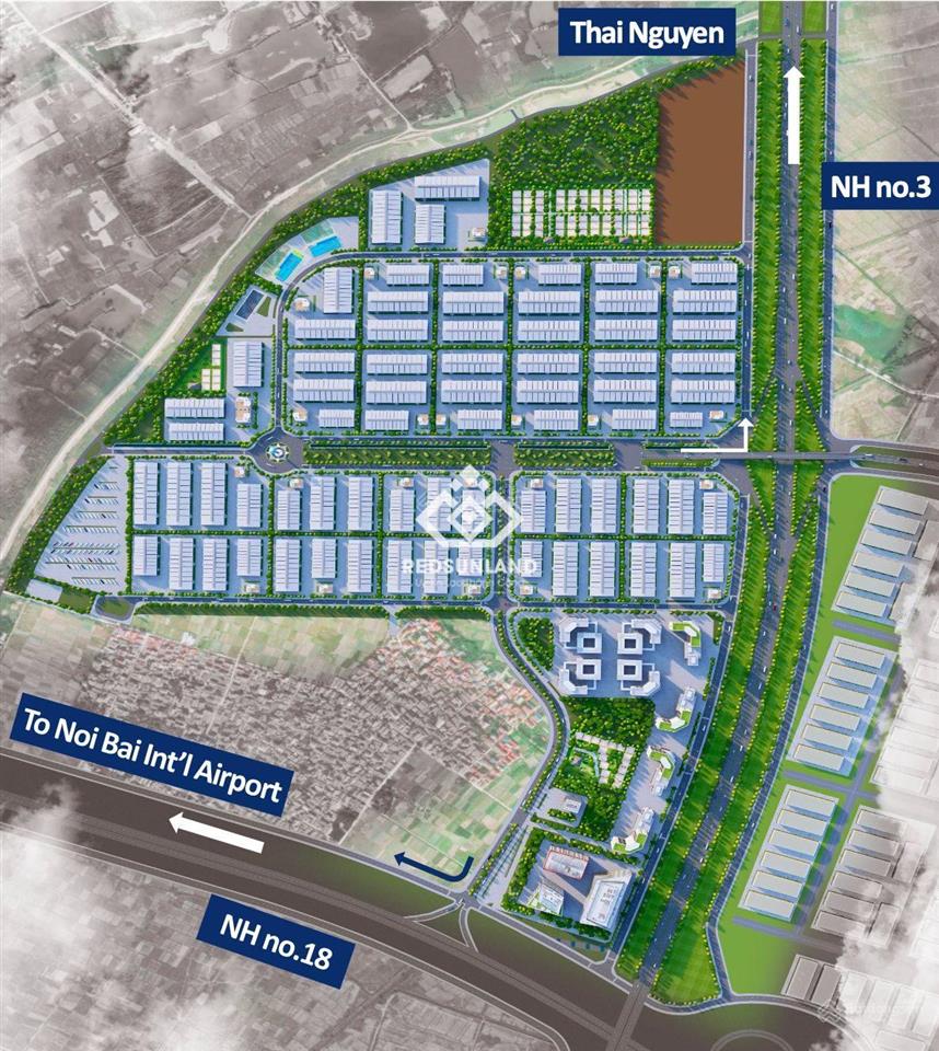 Bán lô đất dt linh hoạt từ 9000m2 kcn yên phong iia  thủ phủ công nghiệp, giá độc quyền