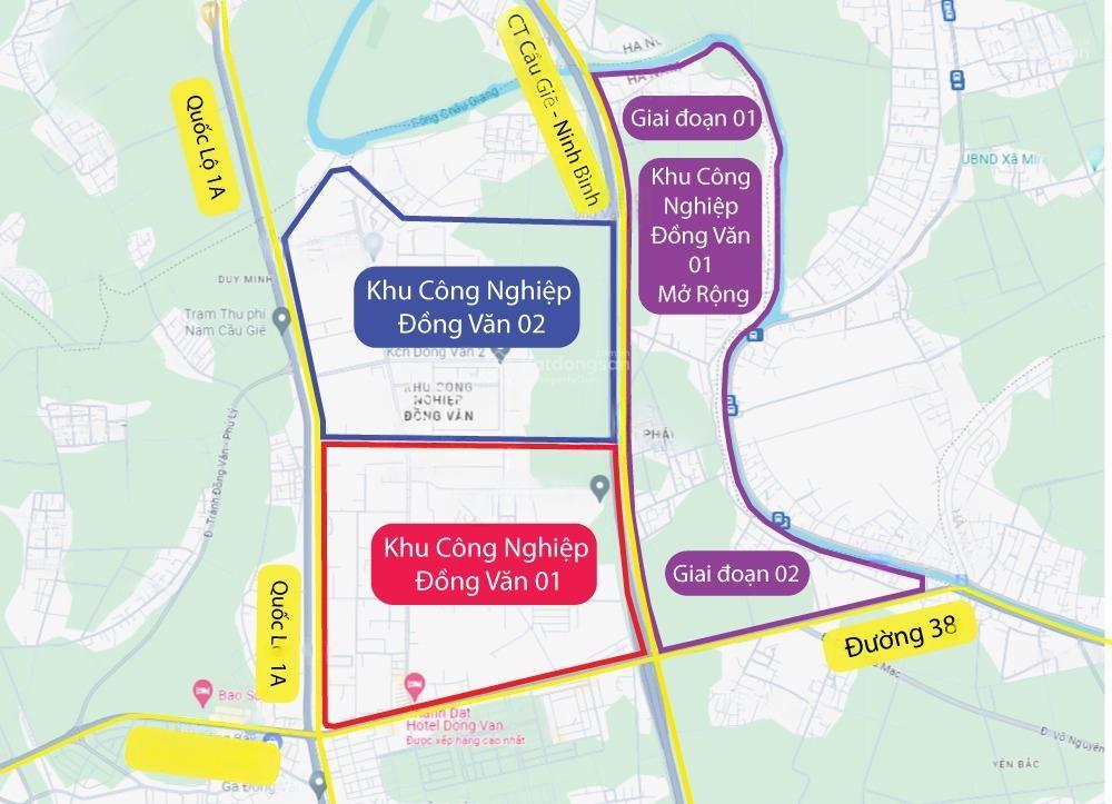 Chính chủ chuyển nhượng 1,2ha kcn đồng văn 2, kết nối giao vực vòng, ct01  giá cực tốt