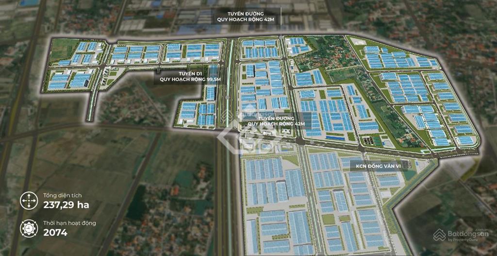 Bán đất xd nhà máy dt từ 6000m²  1ha kcn đồng 5, hà nam  tt trục cn phía nam hà nội |giá 2,5tr/m²