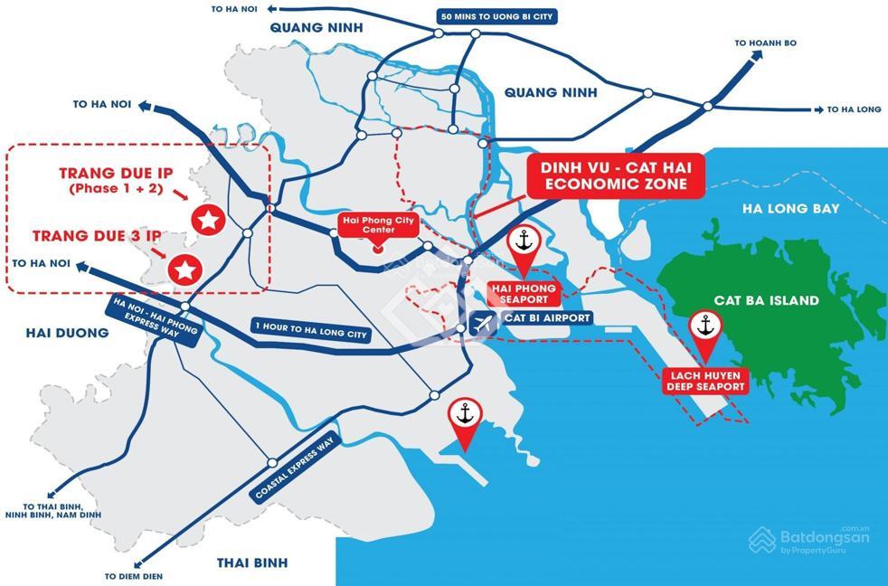 Mở bán 1ha đất làm sx, công nghệ cao... tại kcn tràng duệ 3  kkt đình vũ cát hải| giá chỉ 4,7tr/m²