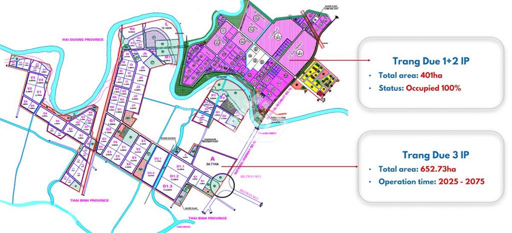 Mở bán 1ha đất làm sx, công nghệ cao... tại kcn tràng duệ 3  kkt đình vũ cát hải| giá chỉ 4,7tr/m²